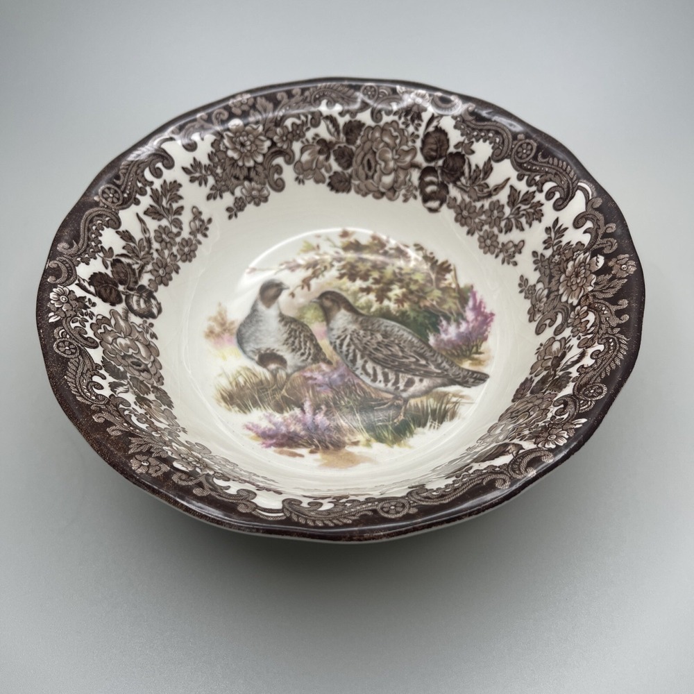 Vintage Palissy Game Series Birds Coupe Cereal‎ Bowl England Quail Salad Soup